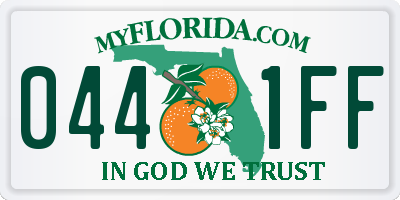 FL license plate 0441FF