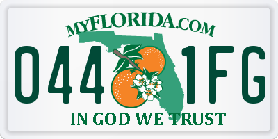 FL license plate 0441FG