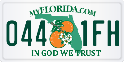 FL license plate 0441FH