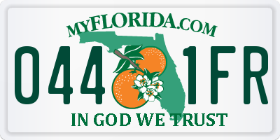 FL license plate 0441FR