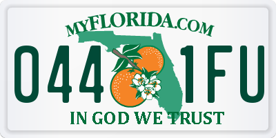 FL license plate 0441FU
