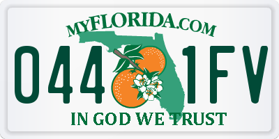 FL license plate 0441FV
