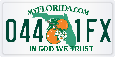 FL license plate 0441FX