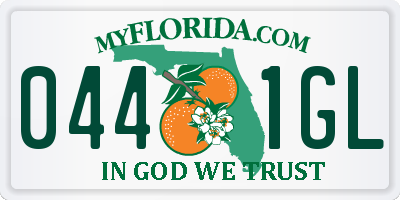 FL license plate 0441GL
