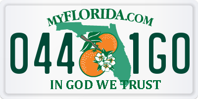 FL license plate 0441GO
