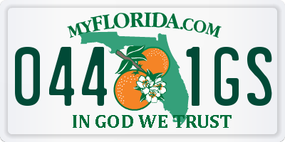 FL license plate 0441GS