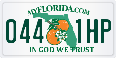 FL license plate 0441HP