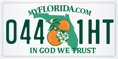 FL license plate 0441HT