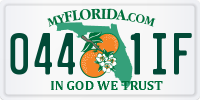 FL license plate 0441IF