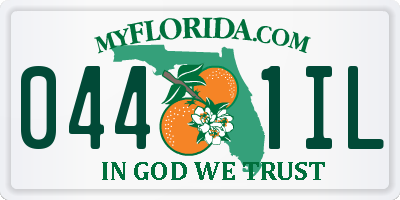FL license plate 0441IL