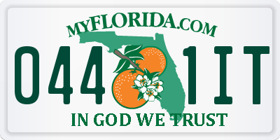 FL license plate 0441IT
