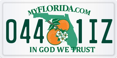 FL license plate 0441IZ