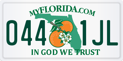 FL license plate 0441JL