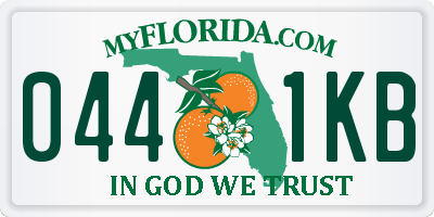FL license plate 0441KB