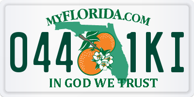 FL license plate 0441KI