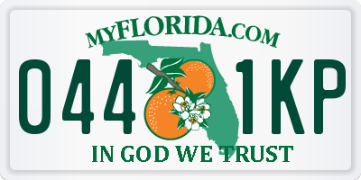 FL license plate 0441KP