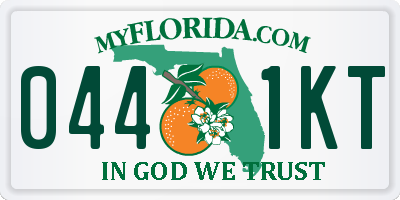 FL license plate 0441KT