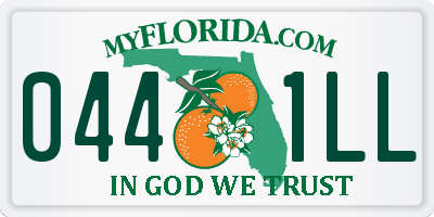FL license plate 0441LL
