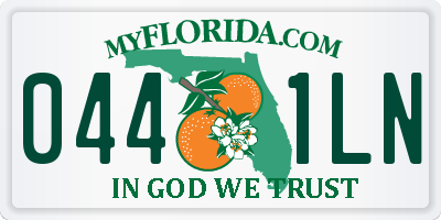 FL license plate 0441LN