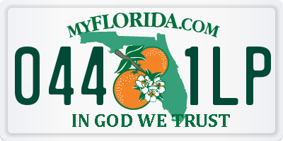 FL license plate 0441LP