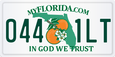 FL license plate 0441LT