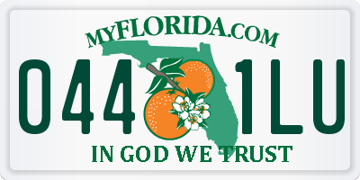 FL license plate 0441LU