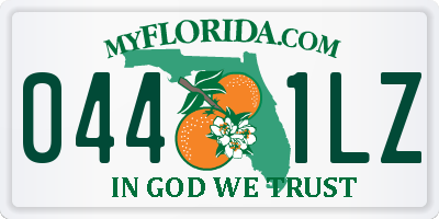 FL license plate 0441LZ