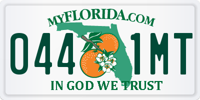 FL license plate 0441MT
