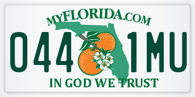 FL license plate 0441MU