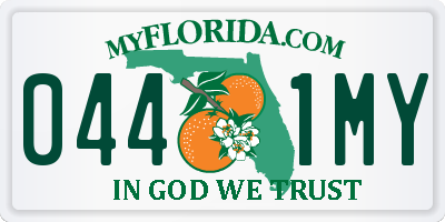 FL license plate 0441MY
