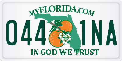 FL license plate 0441NA