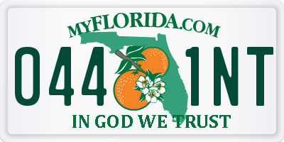 FL license plate 0441NT