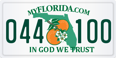 FL license plate 0441OO