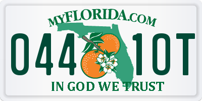 FL license plate 0441OT
