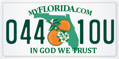 FL license plate 0441OU