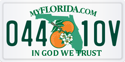FL license plate 0441OV