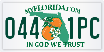 FL license plate 0441PC