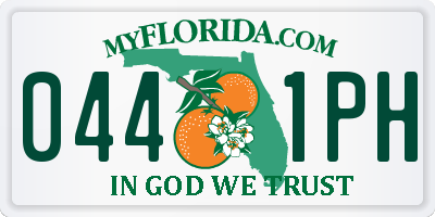 FL license plate 0441PH