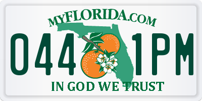 FL license plate 0441PM