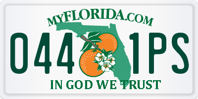 FL license plate 0441PS