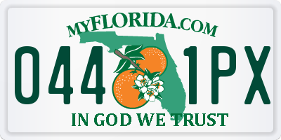 FL license plate 0441PX