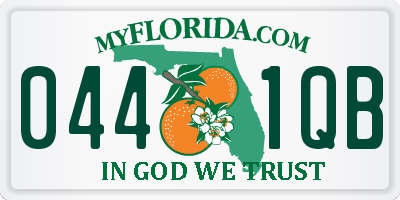 FL license plate 0441QB
