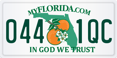 FL license plate 0441QC