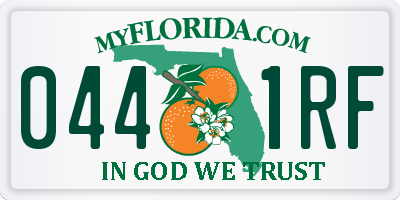 FL license plate 0441RF