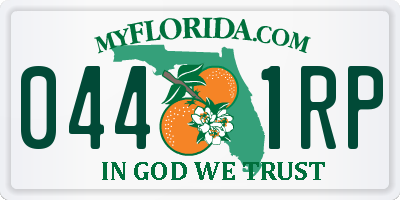 FL license plate 0441RP