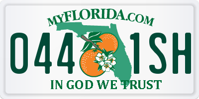 FL license plate 0441SH