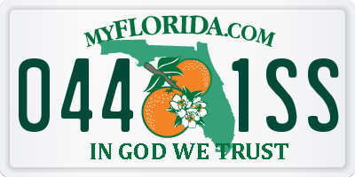 FL license plate 0441SS