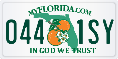 FL license plate 0441SY