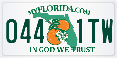 FL license plate 0441TW