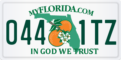 FL license plate 0441TZ